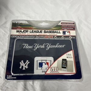 iHip MLB New York Yankees Portable Speaker‎ System New Sealed - D9